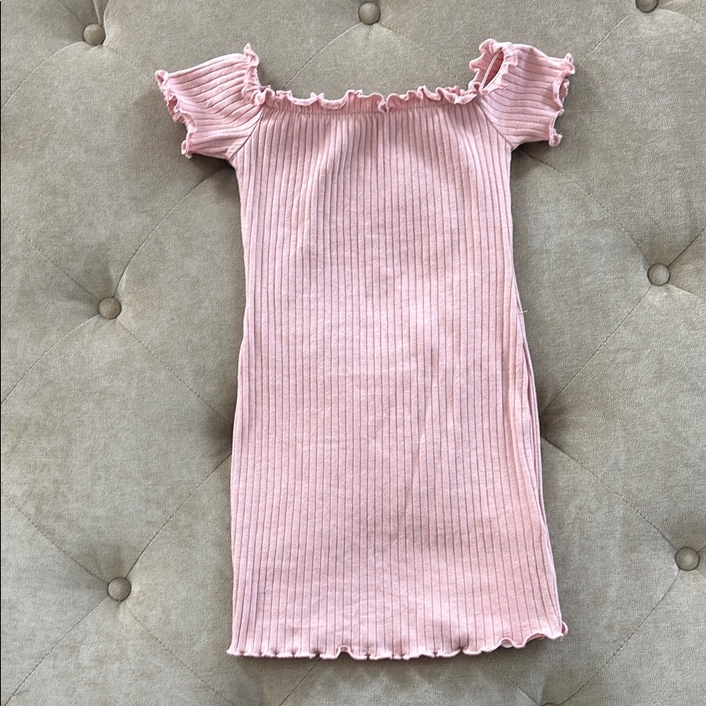Pink Ruffled Kids Dress